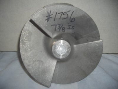 Large SS 3 Blade Impeller (Screw or Auger)