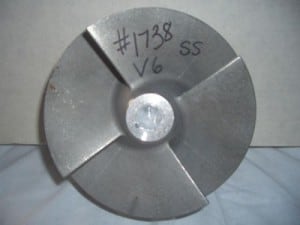 Large SS 4 Blade V6 Impeller Large SS 4 Blade V6 Impeller