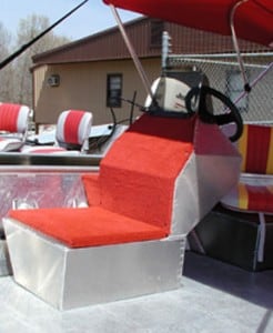 Console with built-in seat/storage/livewell
