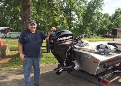 Jared & Sarah Lashley’s 1752 Blazer SS and 40hp Mercury Jet Motor