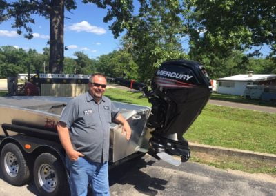 Mike Ridenhour’s 1856 Blazer SS with a 90/65 Mercury Jet Motor