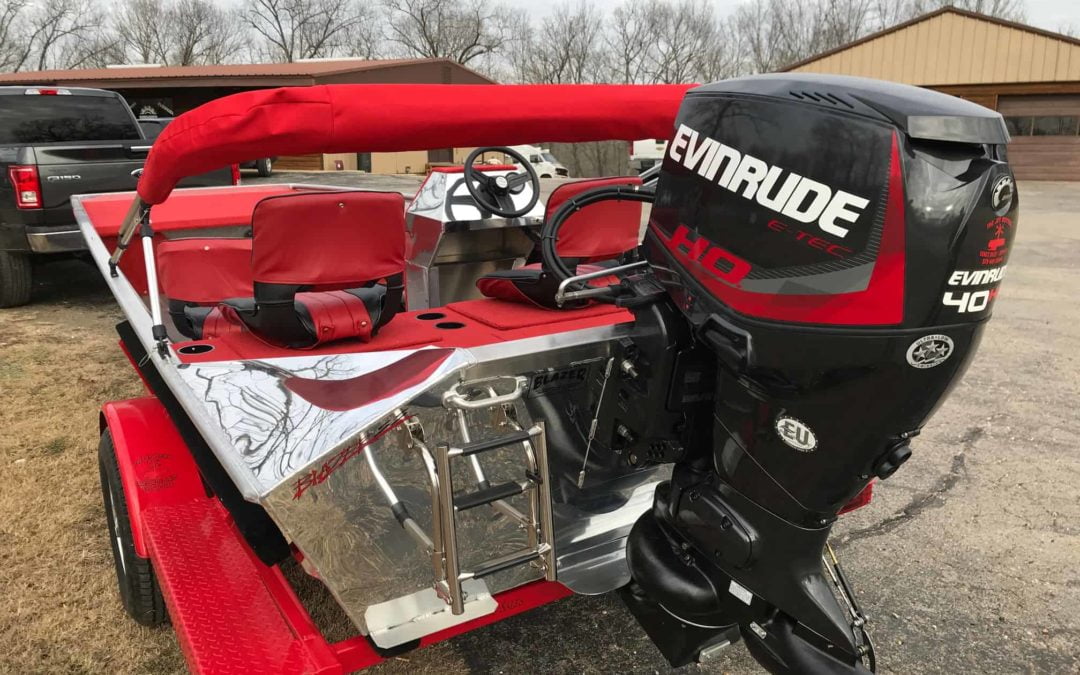 Don Hill’s 1852 Blazer SS w/60hp Evinrude Jet Motor