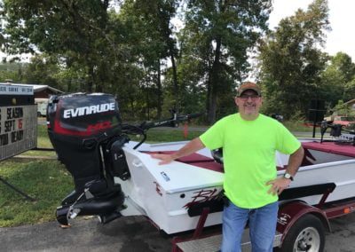 Doug Warren’s 1852 Blazer SS w/ 60hp Evinrude Jet Motor