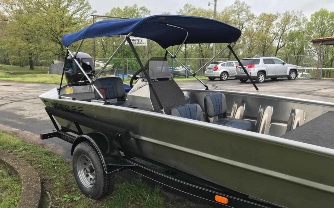 Michael & Terri Hackworth’s 1752 Blazer SS w/ 60/40hp Mercury Jet Motor