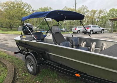 Michael & Terri Hackworth’s 1752 Blazer SS w/ 60/40hp Mercury Jet Motor