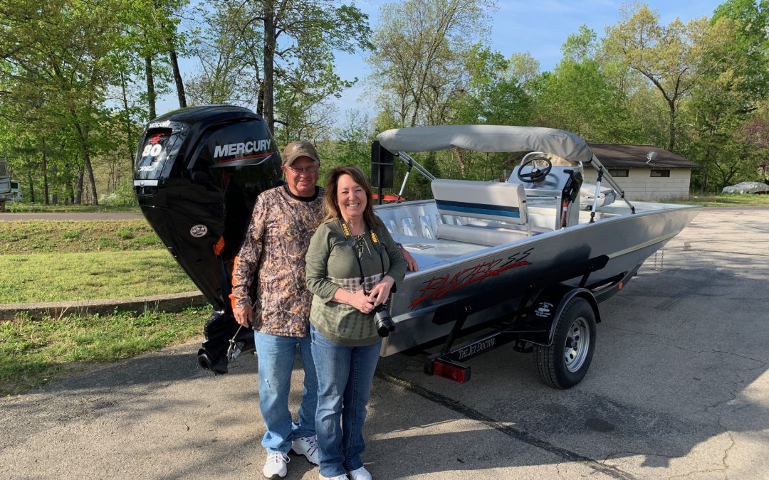 Ricky & Patti Rains 1856 Blazer SS w/ 80hp Mercury Jet Motor