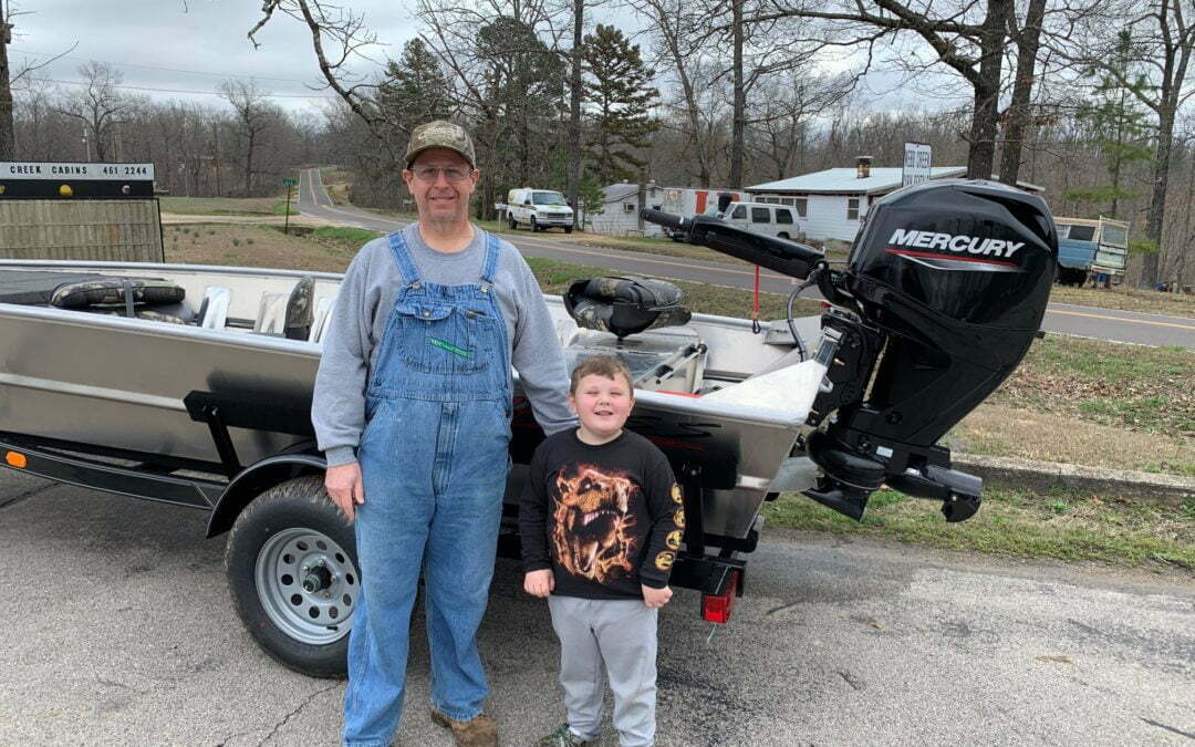 Mark Huff’s 1852 Blazer SS Boat w/ 40hp Mercury Jet Tiller Handle Motor